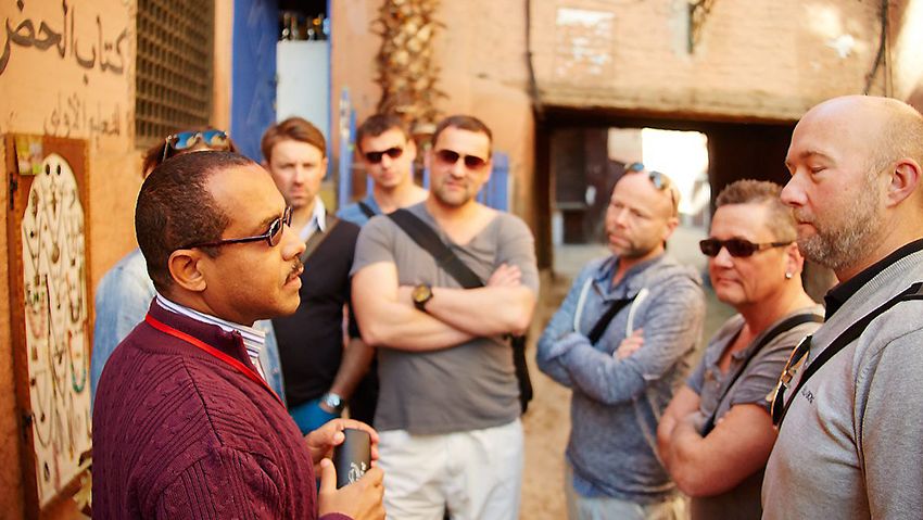 Unterwegs mit Gästen in der Medina